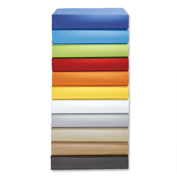 Living Home Fixleintuch Jersey Premium, gezwirnte Baumwolle , hellgrau