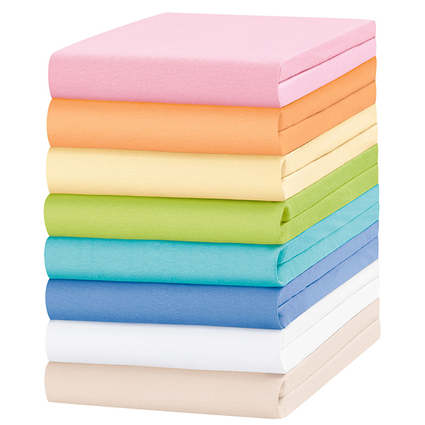 Drap-housse enfant «Jersey» , abricot