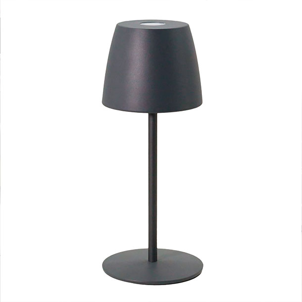 Lampe de table LED «Alea», avec fonction tactile et changement de couleur RVB , taupe
